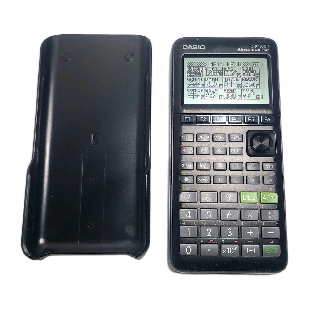 Casio FX-9750GIII Graphing‎ Calculator Power Graphic 3  W/Cover Black